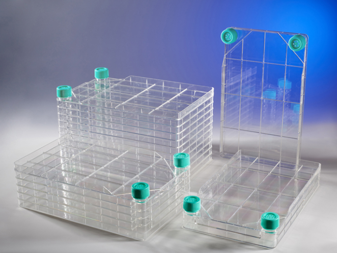 10-Layer Cell Culture System, Surface Treated, with Vented Cap, Growth Area 6416cm², Sterilized, Case of 2