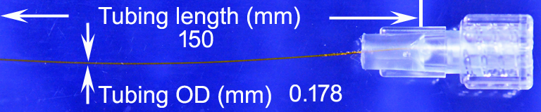 PI-178 microcatheter 150 mm connected to female Luer