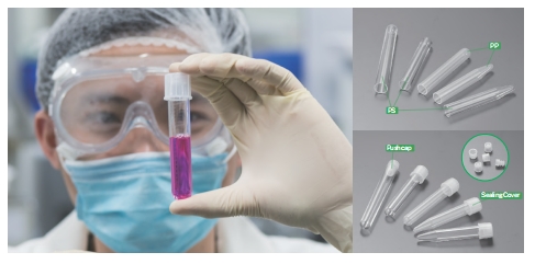 14ml  Polypropylene  Culture Tubes, Plastic, with Dual-Position Caps, round bottom, 17.5mm diameter, Sterilized, Case of 500
